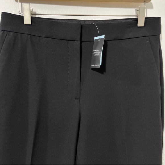 Ann Taylor NWT The Petite High Rise Black Trouser Seasonless Stretch [size 8p] - Picture 3 of 11